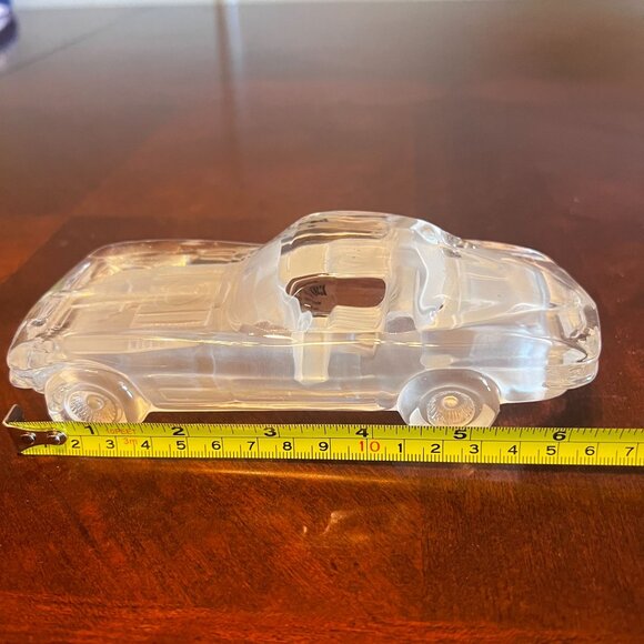 Vintage Hofbauer Crystal Car Paperweight corvette Germany Over 24% PbO - Picture 6 of 8